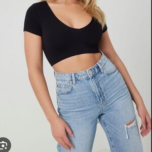 Garage Stacie Seamless V-neck Tee